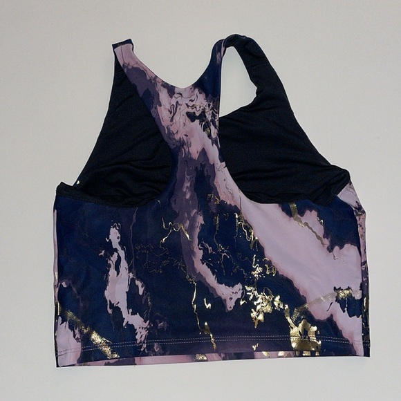 ATHLETIC top&pants, Purple, lavender, gold, L top, XL leggings, good condition - Picture 5 of 6